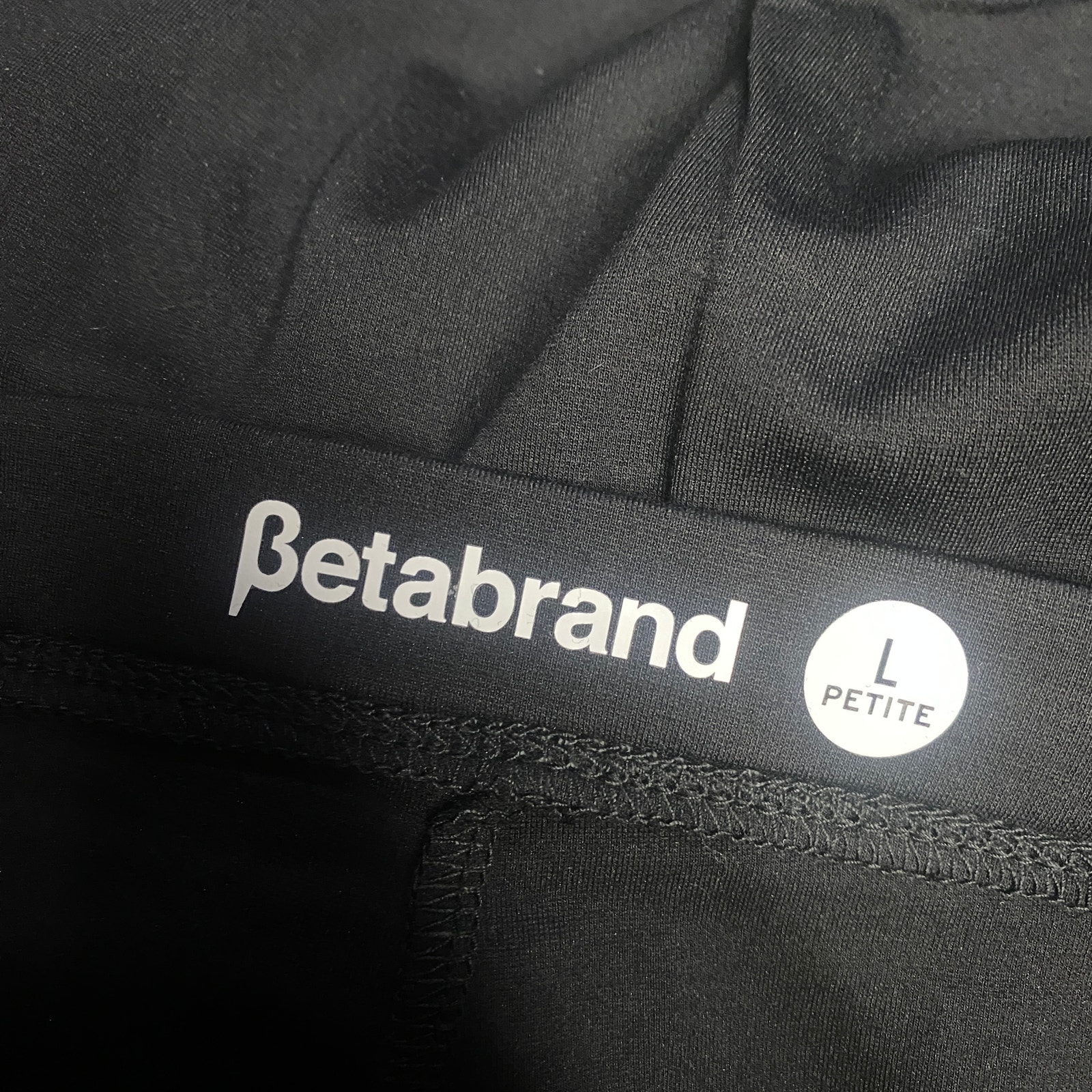 New Betabrand Black The Sassiest Capri Cropped Overlay Pants Size Large Petite — image 8 of 8